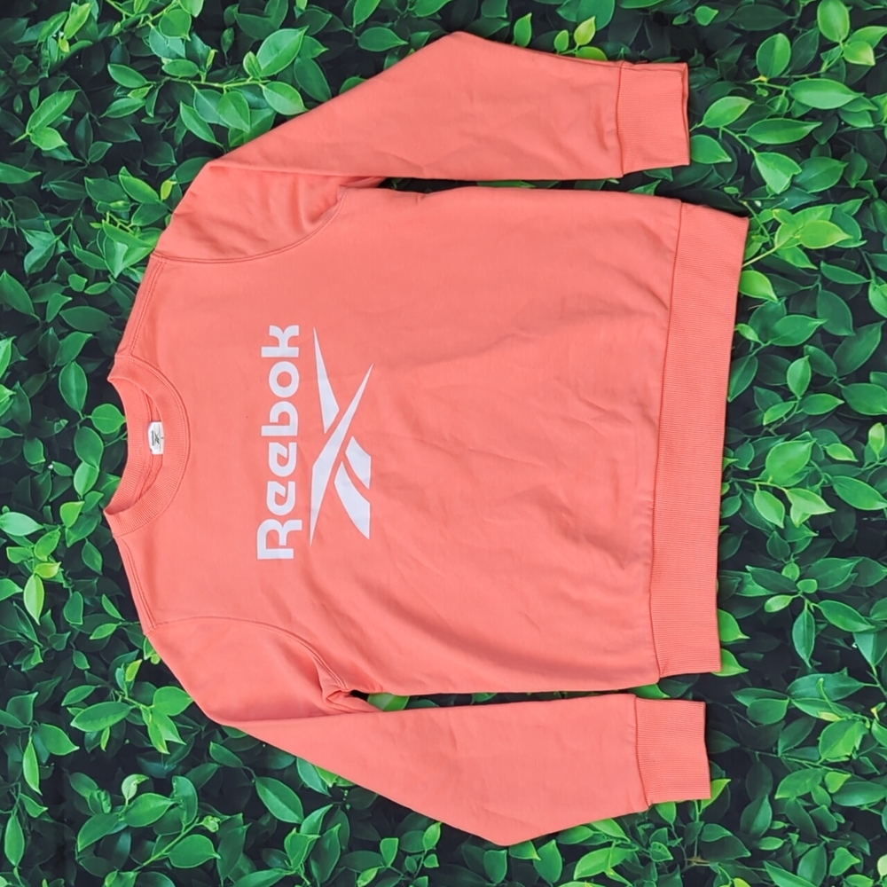 Men's Large Pink/Salmon Colored Reebok Sweater